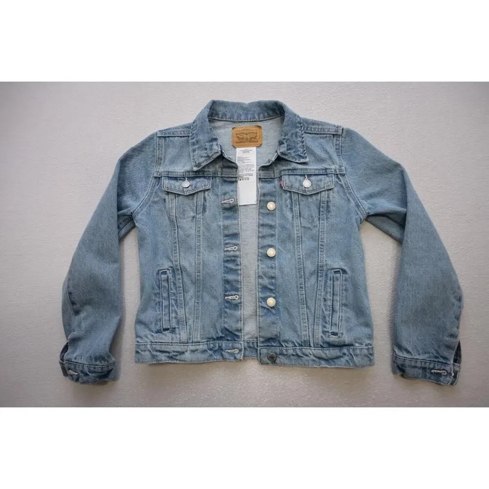 Levi's Strauss Button Up Denim Jean Jacket Girls‎ Size Large